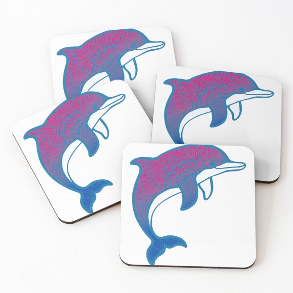 Item preview, Bisexual Pride Mandala Dolphin  designed and sold by Travelslightly.