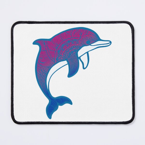 Item preview, Bisexual Pride Mandala Dolphin designed and sold by Travelslightly.