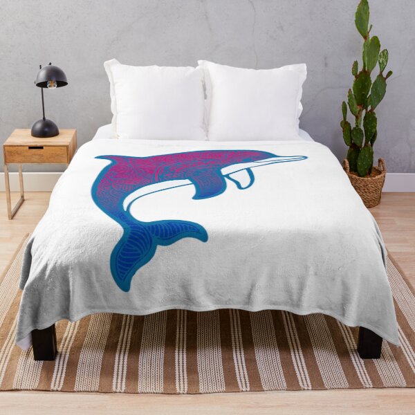 Item preview, Bisexual Pride Mandala Dolphin designed and sold by Travelslightly.