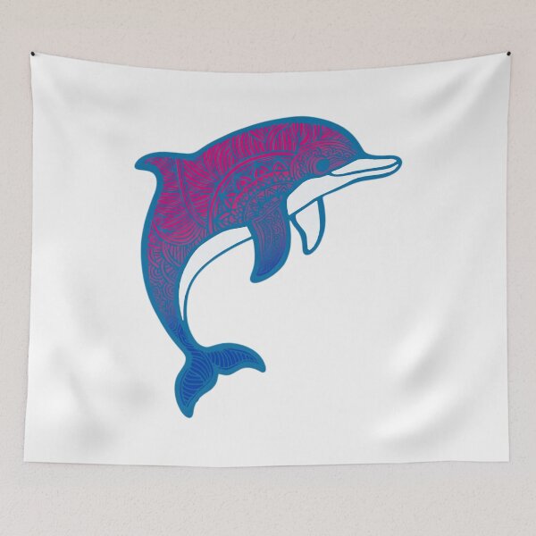Item preview, Bisexual Pride Mandala Dolphin  designed and sold by Travelslightly.