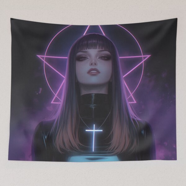Item preview, Cyberpunk Nun designed and sold by CursedbyLilith.