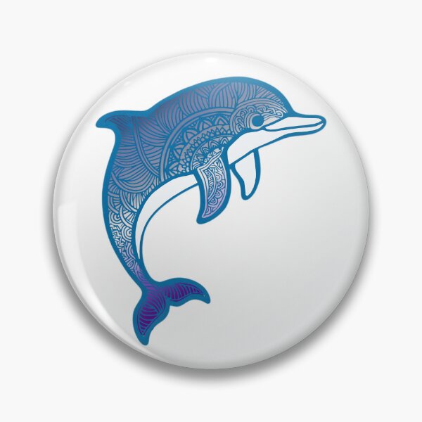 Item preview, Butch Pride Mandala Dolphin  designed and sold by Travelslightly.
