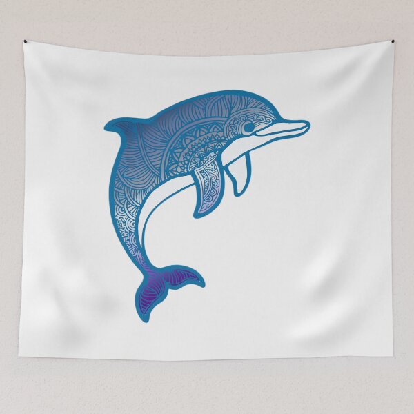 Item preview, Butch Pride Mandala Dolphin  designed and sold by Travelslightly.