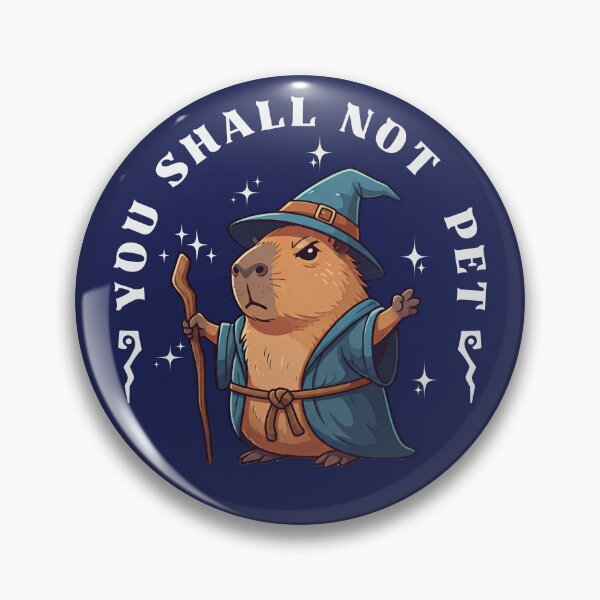 Item preview, You Shall Not Pet - Wizard Capybara  designed and sold by The magic  Yellow bus.