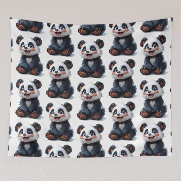 Item preview, Cute Happy Cartoon Panda designed and sold by Taans-Creation.