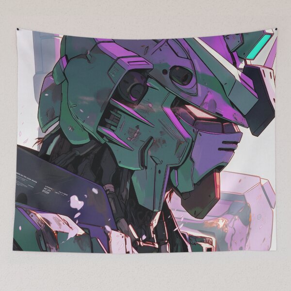 Item preview, Giant Mecha Mobile Suit Hue Purple Anime  designed and sold by AnimeArsenalPrints.