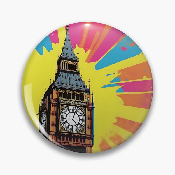 Item preview, Big Ben Pop Art Retro London Landmark Sticker designed and sold by EthosWear.
