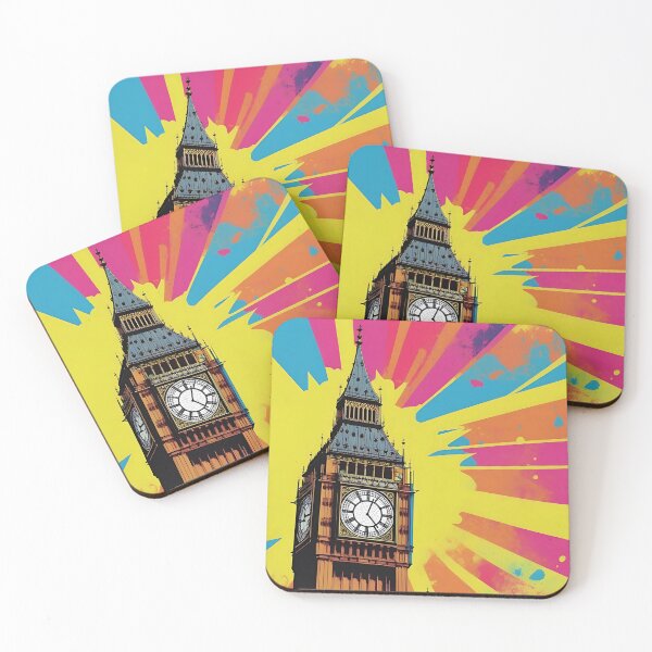 Item preview, Big Ben Pop Art Retro London Landmark Sticker designed and sold by EthosWear.