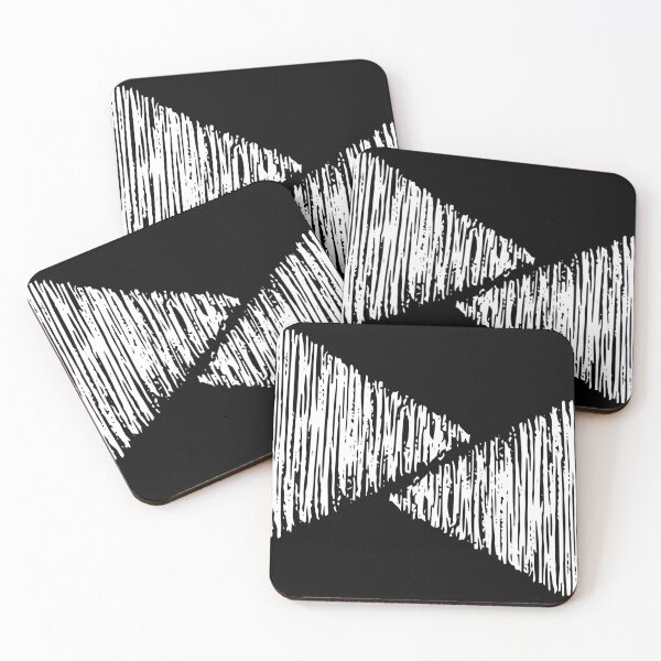 Item preview, Abstract geometric triangles,white,black designed and sold by cutecrazytshirt.