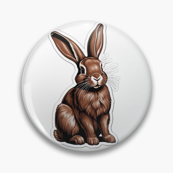 Item preview, Chocolate Bunny Sticker designed and sold by FluidForms.