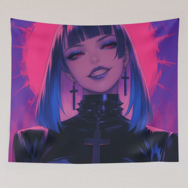 Item preview, Anime Goth Babe designed and sold by CursedbyLilith.