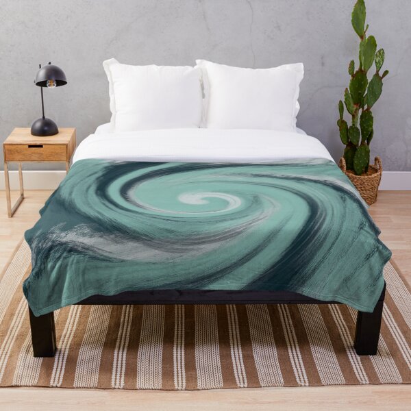 Item preview, Sea Blue Green Ocean Storm Spiral Wave designed and sold by amgraphics.