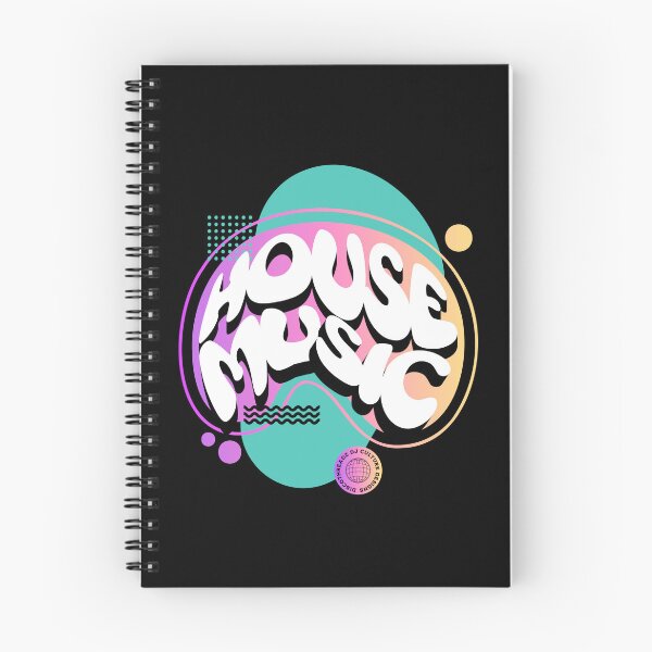 Item preview, HOUSE MUSIC  - Abstract Shapes (White)  designed and sold by Discothreadz.