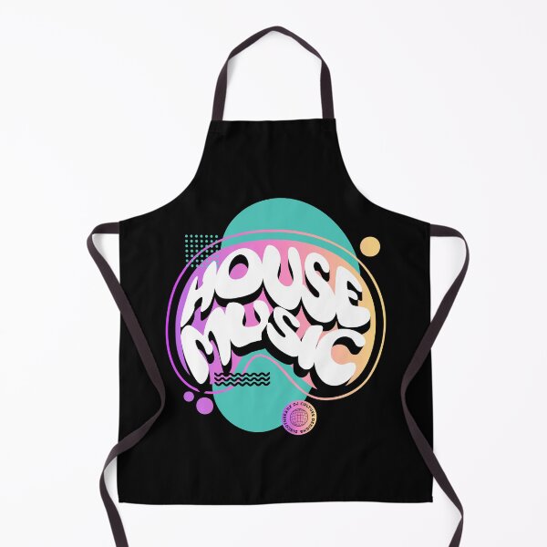 Item preview, HOUSE MUSIC  - Abstract Shapes (White)  designed and sold by Discothreadz.