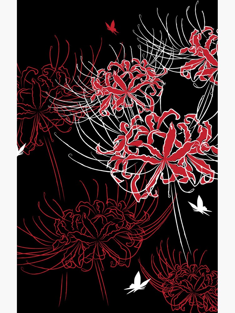 Aperçu 4 sur 4. Coque Samsung Galaxy avec l'œuvre Motif papillon lys araignée créée et vendue par otakurastyle.