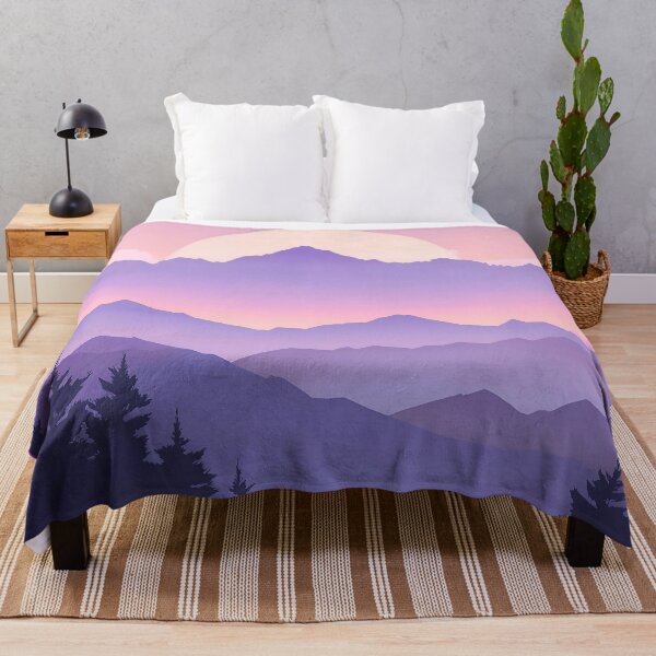 Item preview, Minimalist Mountain Range Silhouette with Pastel Sunset Colors designed and sold by CoastalEmp.