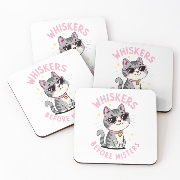 Item preview, Whiskers Before Misters Funny Cat designed and sold by PunnyProducts.