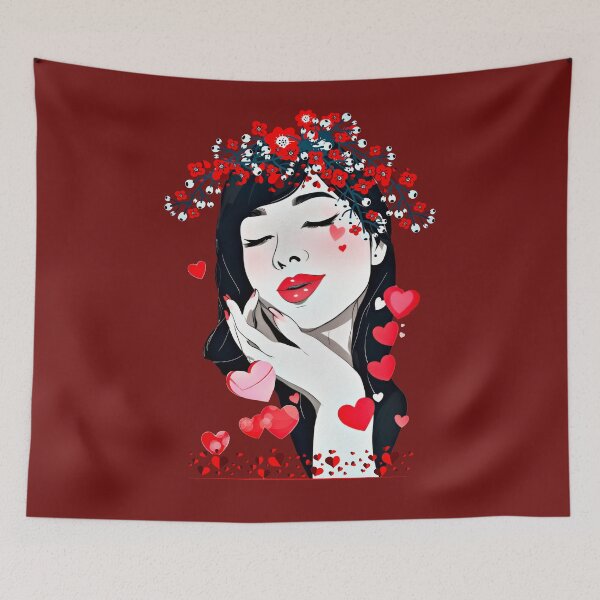 Item preview, Lovestruck Valentine Chica designed and sold by PiaMedeaDigital.