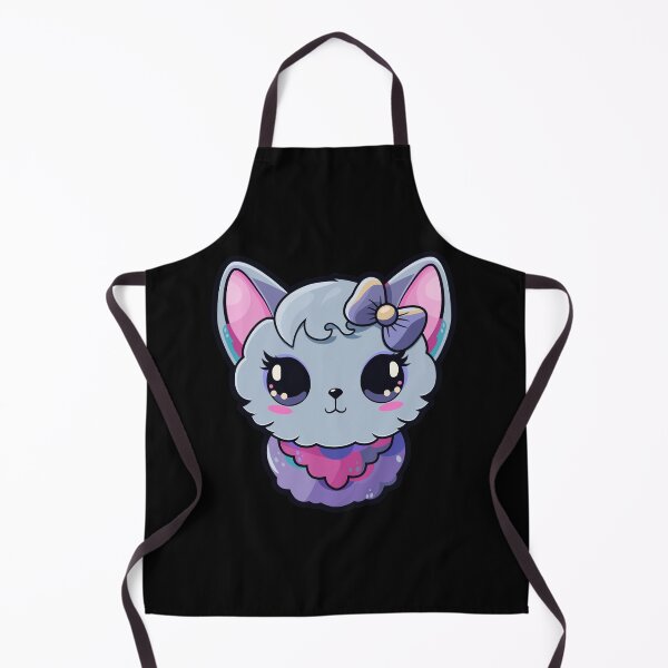 Item preview, Kawaii cat with cute bow designed and sold by MojaDoodles.