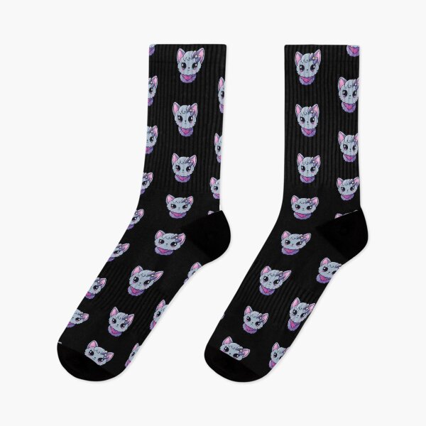 Item preview, Kawaii cat with cute bow designed and sold by MojaDoodles.