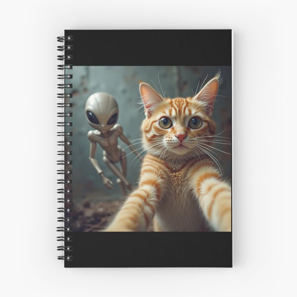 Item preview, cat selfie with an alien designed and sold by Digital Art and Funny Pets.