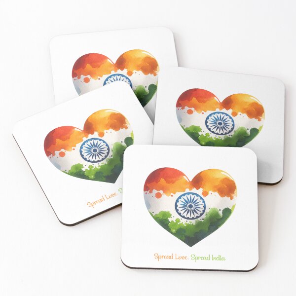 Item preview, Spread Love, Spread India: Patriotic T-Shirt Design designed and sold by inoventre.