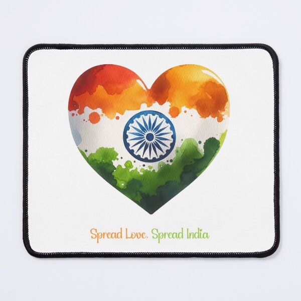 Item preview, Spread Love, Spread India: Patriotic T-Shirt Design designed and sold by inoventre.