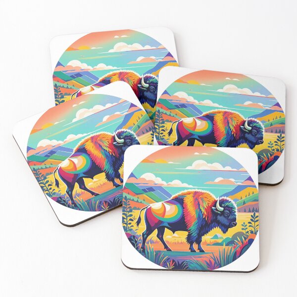 Item preview, Rainbow Bison designed and sold by Iron Loom.