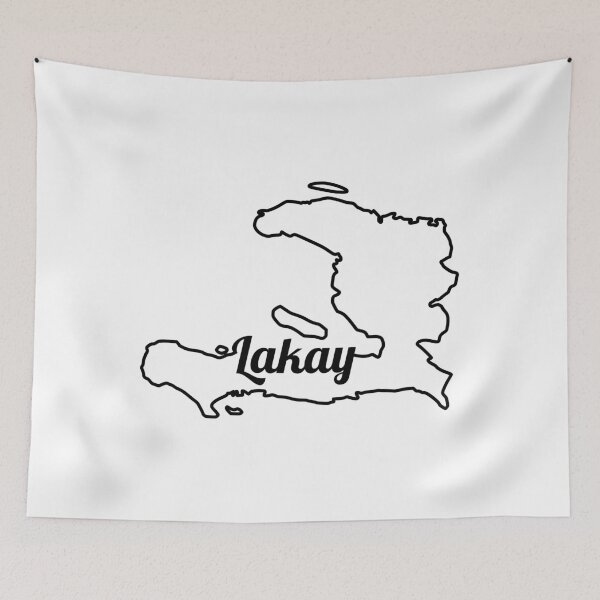 Item preview, Ayiti Lakay Kat - Haiti Is Home With Map - Haïti est ma maison avec la carte designed and sold by makeitadmirable.