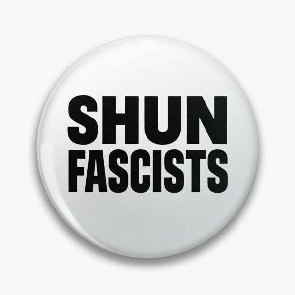 Item preview, Shun Fascists Minimalist Typographic Design designed and sold by heydayposters.