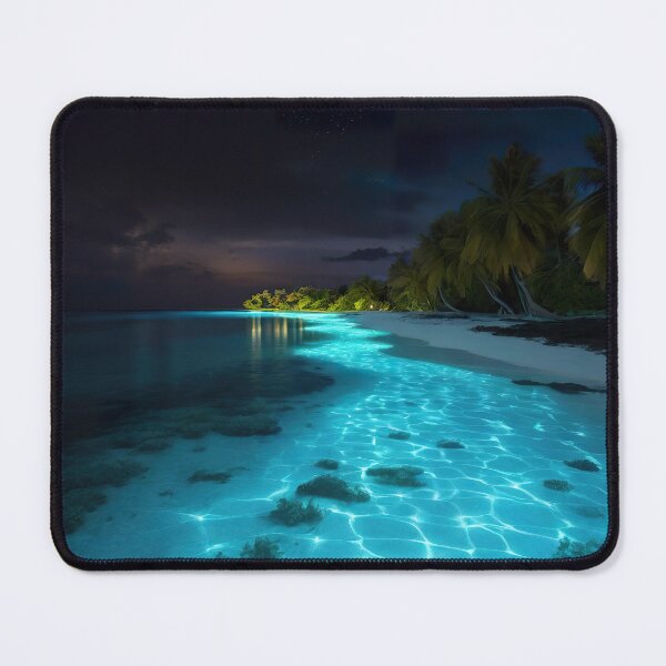 Item preview, Bioluminescent Beach designed and sold by Infiniity Art.