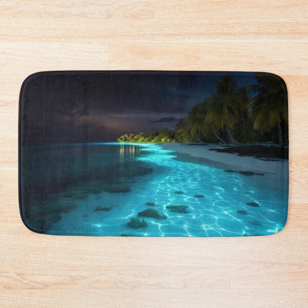Item preview, Bioluminescent Beach designed and sold by Infiniity Art.