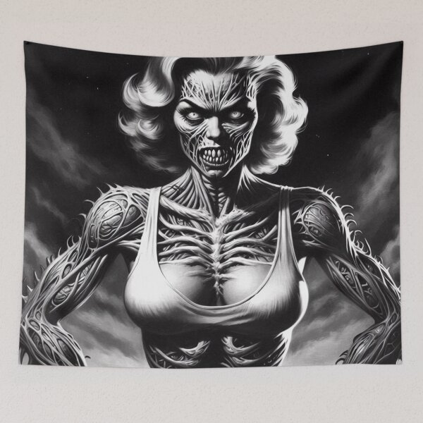 Item preview, Zombie Monster Woman designed and sold by PulpVintage.