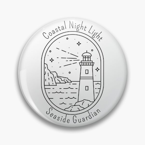 Item preview, Coastal Night Light - Seaside Guardian - Black Text designed and sold by FaeryNuff.