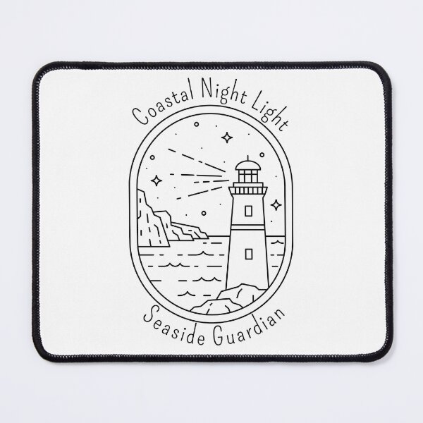 Item preview, Coastal Night Light - Seaside Guardian - Black Text designed and sold by FaeryNuff.
