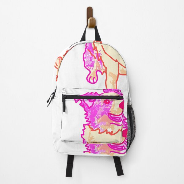 Item preview, Pink Orange Yellow Merle Australian Shepherd Dog designed and sold by TheCurlyGirlSwirl.