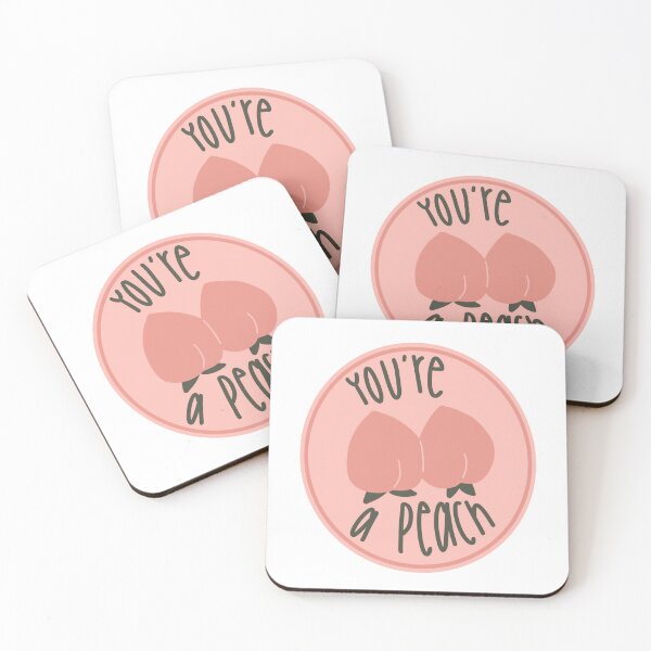 Item preview, peach fruit sticker designed and sold by midwest indigo.