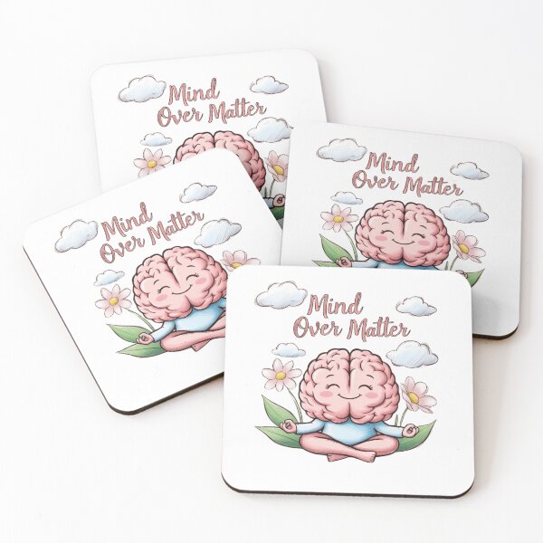 Item preview, Mind Over Matter Cartoon Brain designed and sold by CoachCreates.