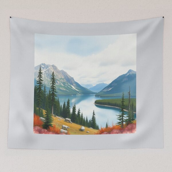 Item preview, Canada north, canadian north water color landscape  designed and sold by Artheaven77.