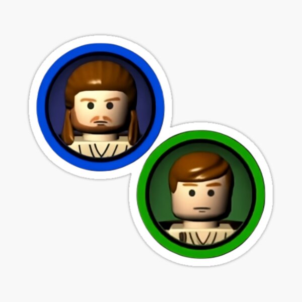 Vista previa del artículo con la obra «LEGO Star Wars Qui-Gon y Obi-Wan», diseñado y vendido por Wapper the Dapper.