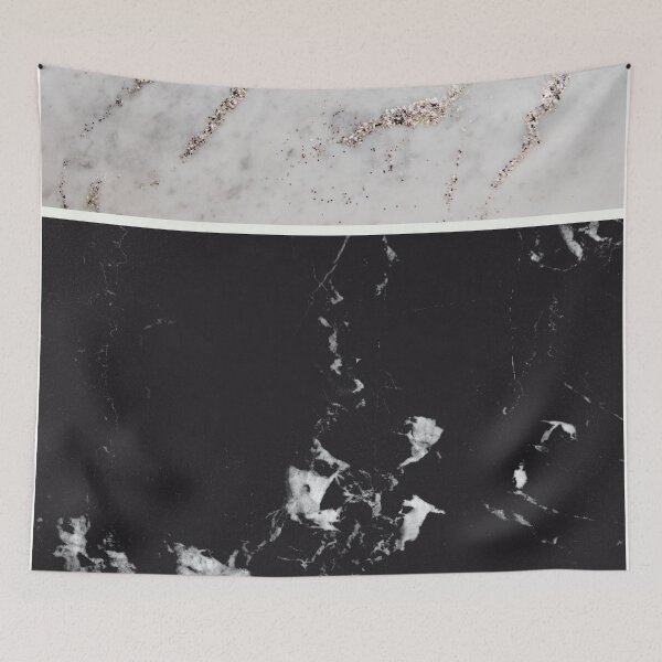 Item preview, White Marble Black Marble #1 (Photo of Glitter Only - Not Reflective) designed and sold by Anita's & Bella's Art.