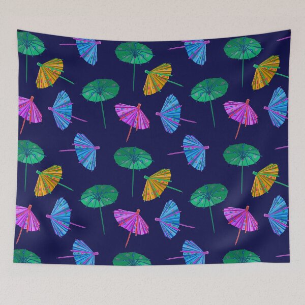 Item preview, Umbrellas-Dark Blue designed and sold by deblevart.