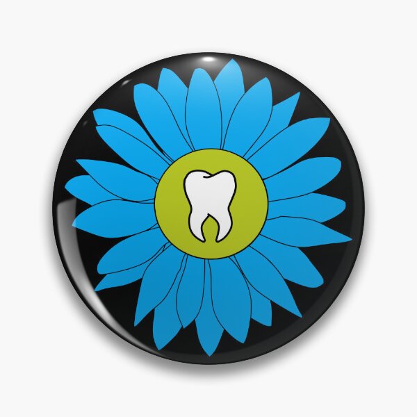 Item preview, Blue Flower Tooth designed and sold by thehippiehygienist.
