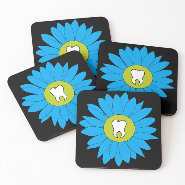 Item preview, Blue Flower Tooth designed and sold by thehippiehygienist.