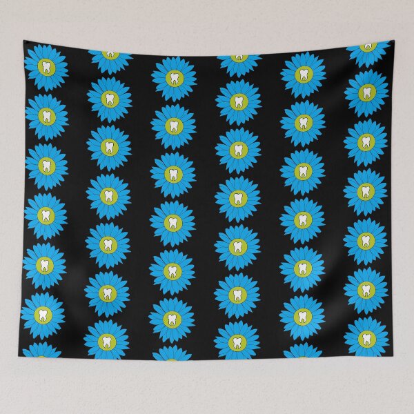 Item preview, Blue Flower Tooth designed and sold by thehippiehygienist.