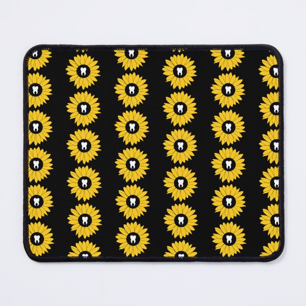 Item preview, Black & Yellow Flower Tooth designed and sold by thehippiehygienist.
