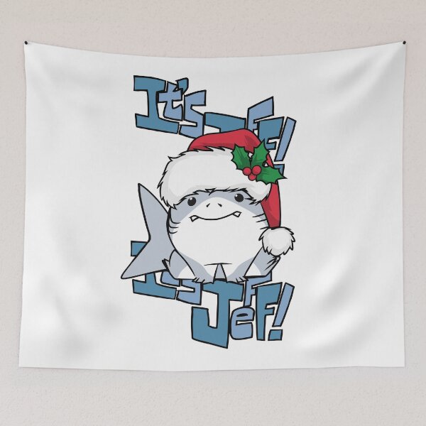 Item preview, It's Jeff The Landshark (Christmas) designed and sold by Israelbeck7.