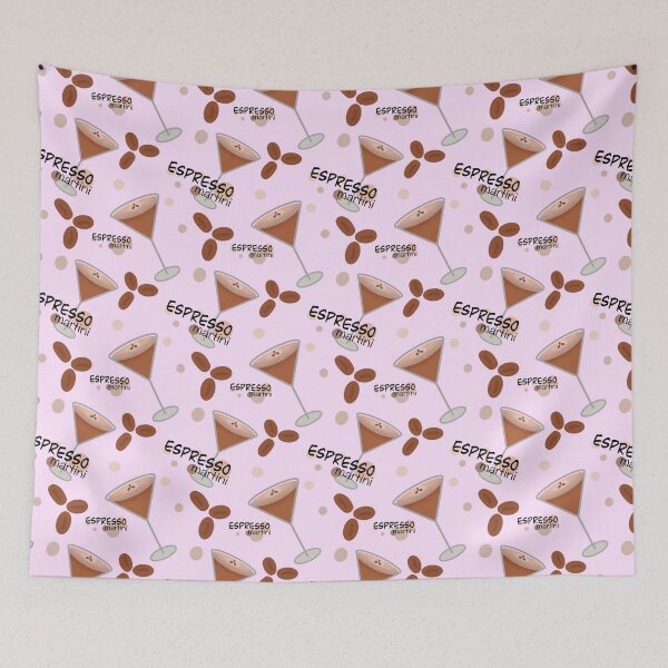 Item preview, Soft Pink Espresso Martini Pattern designed and sold by Lorenza Krautkraemer Designs.