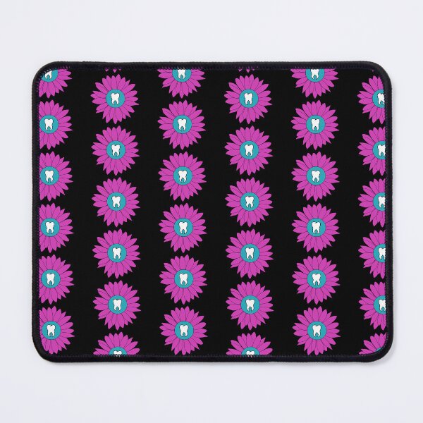 Item preview, Purple & Teal Flower Tooth designed and sold by thehippiehygienist.