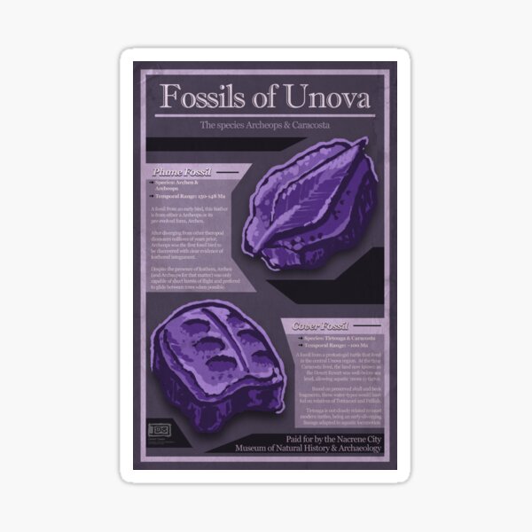 Fossils of Unova Sticker
